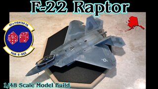 Building the Hasegawa 1/48th Scale F-22 “Raptor” Fighter Jet