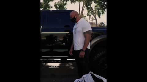 Dwayne Johnson gifts truck to navy veteran who takes care of his domestic violence victim mother