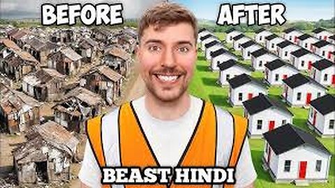 Mr beast Built 100 Houses And Gave Them Away!