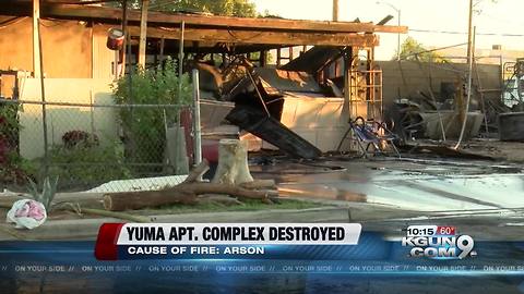 Yuma apartment fire ruled arson