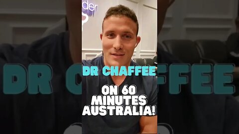 Dr Chaffee Goes On 60 Minutes Australia! #shorts #short #shortvideo