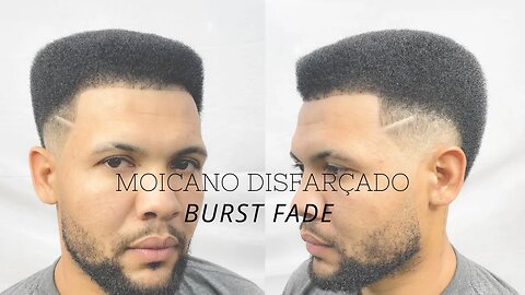 CORTE MOICANO DISFARÇADO EM CABELO CRESPO | BURST FADE