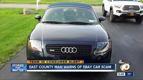 East County man warns of Ebay car scam