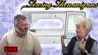 Taking a Look at The New Luminaire Upgrade! Sewing Shenanigans Live With Becky & Brent!