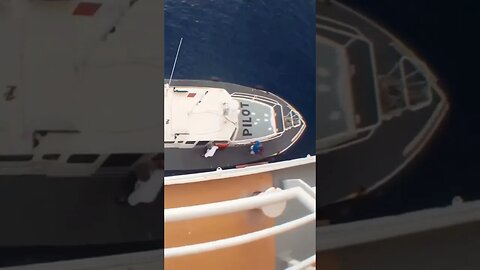 Pilot Debarks Carnival Cruise Ship: #shortsvideo #youtubeshorts #shorts