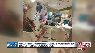 Update: Father gets justice for injured daughter on school bus