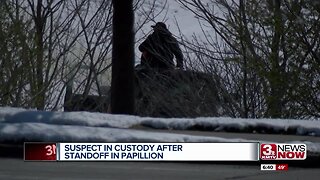 Suspect in custody after Papillion standoff