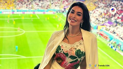 Yasmine Sabri is All Smiles at The 2022 FIFA World Cup in Qatar