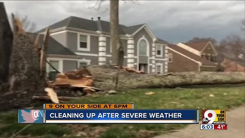 Cleaning up after severe weather