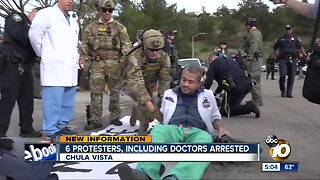 6 protesters, including doctors arrested in Chula Vista