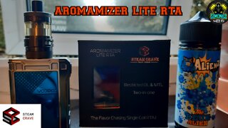 STEAMCRAVE- AROMAMIZER LITE RTA REVIEW #steamcrave#rta#vape 🔞