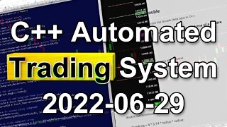 Trading System Project Update | June 29th, 2022