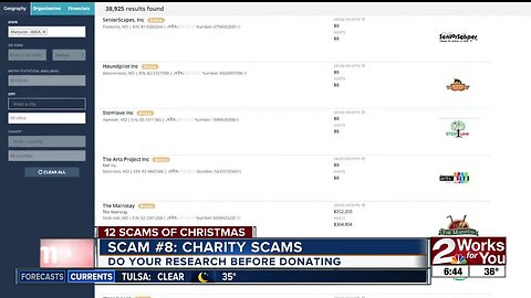 Scam #8: Charity Scams: Do your research before donating