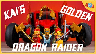 One-of-a-Kind? LEGO Kai's Golden Dragon Raider Review! An Unusually Unique Vehicle