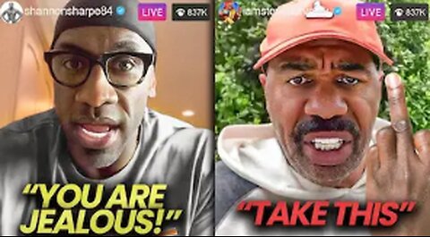 Shannon Sharpe CONFRONTS Steve Harvey For Trying To CANCEL His Podcast