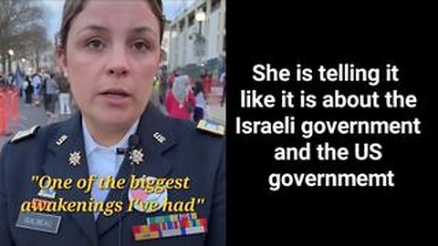EX-US SOLDIER TELLS THE TRUTH ABOUT GAZA AND THE US GOVERNMENT