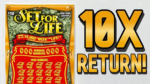 BIG WIN!! We DOUBLE our Session on ONE TICKET !! Playing Set For Life Scratch Off from the NY Lotto!