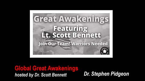 24-08-07 Global Great Awakenings with Dr. Stephen Pidgeon