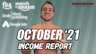 October 2021 Passive Income Report (Amazon FBA, Merch, KDP, Print on Demand, Google Ads)