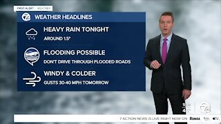 Metro Detroit Forecast: Heavy rain and thunder likely tonight