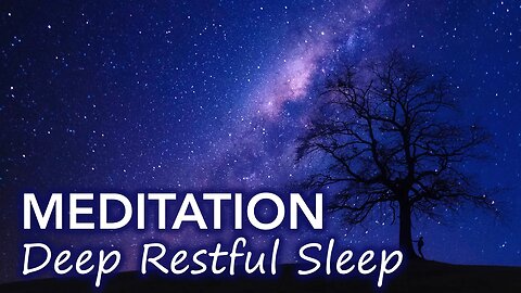 Fall into a deep, restful sleep easily with this calming evening meditation