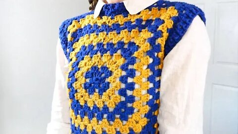 How to Crochet a Sweater Vest for Beginner's Part 2 | Let's Crochet