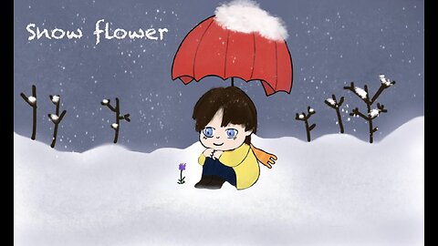 Animation of Taehyung Snow flower