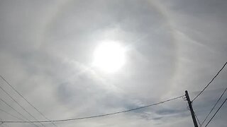 Huge Halo Ring Around the Sun