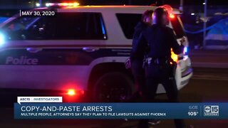Phoenix to face lawsuits for copy-and-paste protest arrests