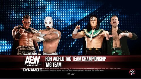 AEW Dynamite 200 Aussie Open vs Vikingo & Komander for the ROH World Tag Team Titles