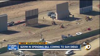 San Diego getting $251 million for border in new spending bill