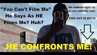 Panhandler Says "YOU CAN'T FILM ME!", Says He's Calling Police! #1stamendmentaudit | Jason Asselin
