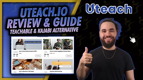 UTeach Review & Guide 🎥 Online Course Hosting Platform Teachable & Kajabi Alternative | Josh Pocock