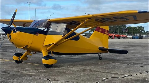 Stinson 10A take off