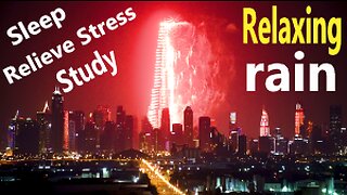 Urban Relaxing White Noise Rainfall Sounds for Stress Relief Sleep & Study