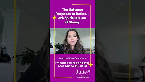 The Universe Responds to Action - 4th Spiritual Law of Money | Path to financial freedom