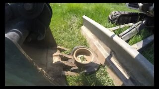 Tractor tires on a golf cart