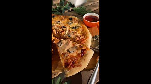 RANCH CHICKEN PIZZA | #pizza #pizzarecipe #ranchpizza #ranchdressing #desipizza #pizza #pizzadough