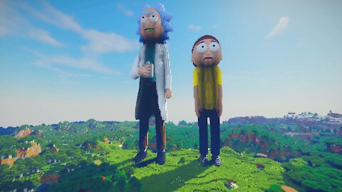 Rick and Morty Built in Minecraft!