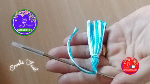Um jeito fácil de fazer tassel para aplicações de crochet