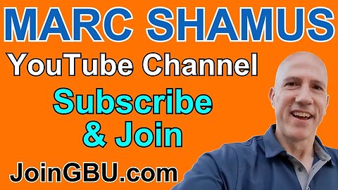 Marc Shamus YouTube Channel - Subscribe & Join