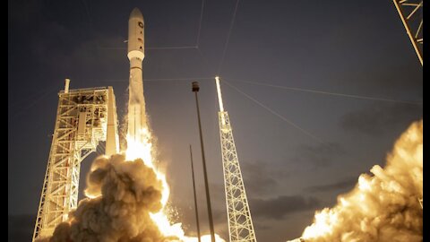 Sunset launch sends classified spy satellite to space
