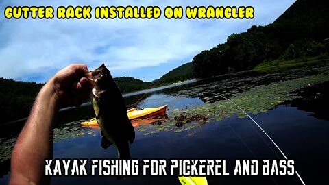 Install gutter mount rack on the Wrangler Go Kayak fishing musky pike or pickerel?