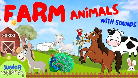 24 Farm Animals with sounds | English Education for Toddlers and Kids