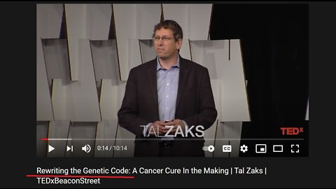 Rewriting the Genetic Code - A Cancer Cure In the Making - Moderna's Tal Zaks in 2017