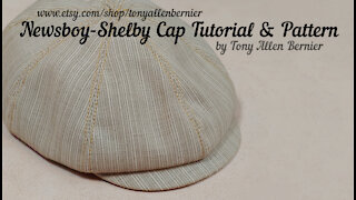 Newsboy Cap -Shelby Cap pattern - Adult and Kid sizes