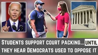 Students support court packing... UNTIL hearing Democrats used to oppose it