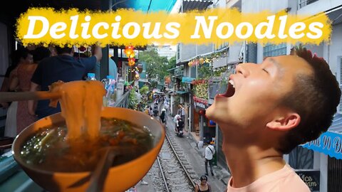 Slurping delicious noodles in Northern Vietnam