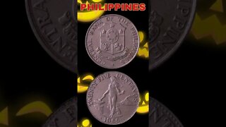 Philippines 25 Centavos 1966.#shorts #coinnotesz