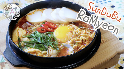 Korean Soft Tofu RaMyeon (순두부 열라면) | Aeri's Kitchen